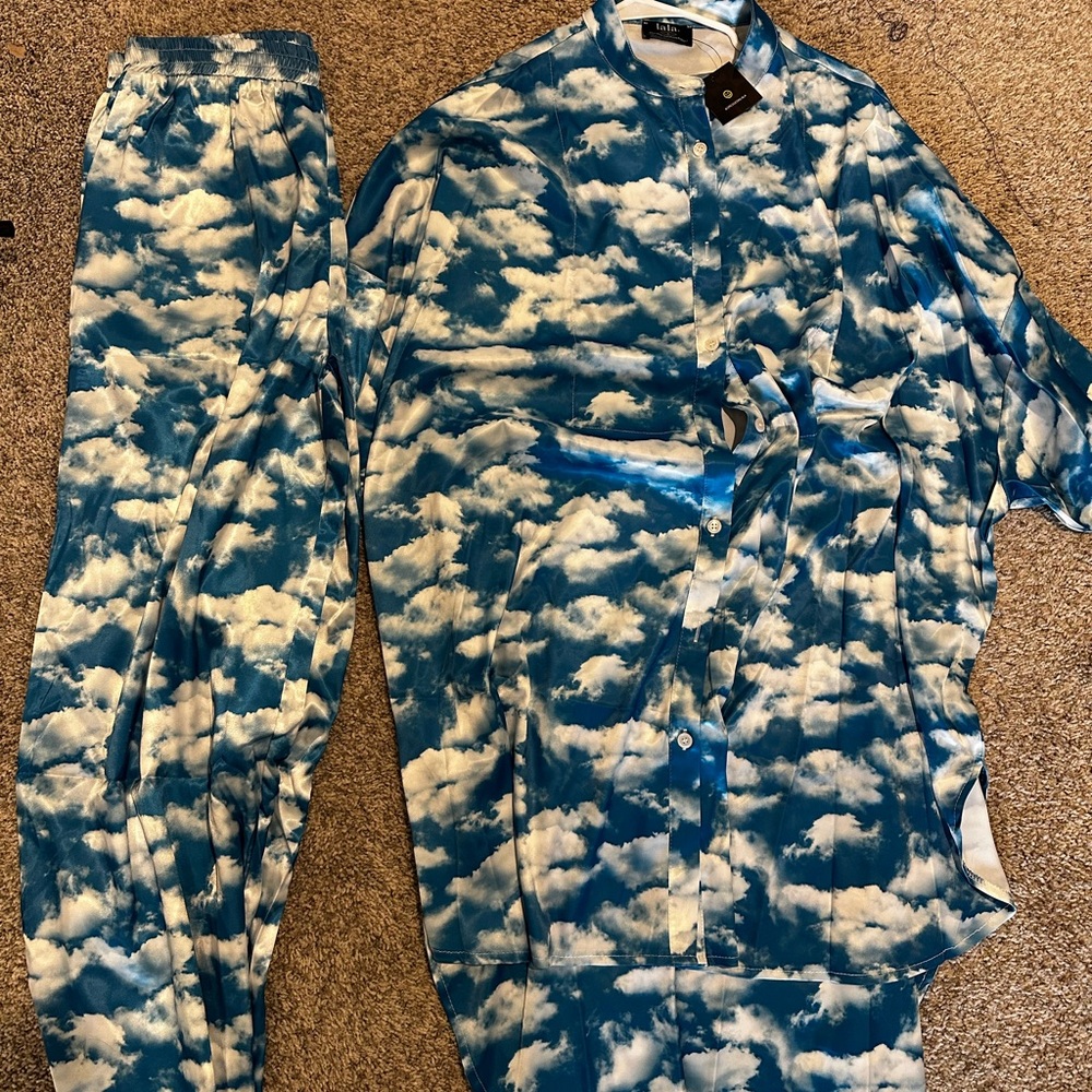 Cloud Print dressed in lala set